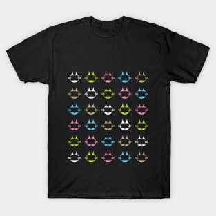 Cats head colored T-Shirt